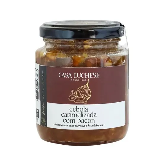 Cebola caramelizada com bacon Casa Luchese
