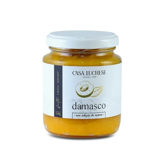 Doce de damasco sem adição de açúcar Casa Luchese